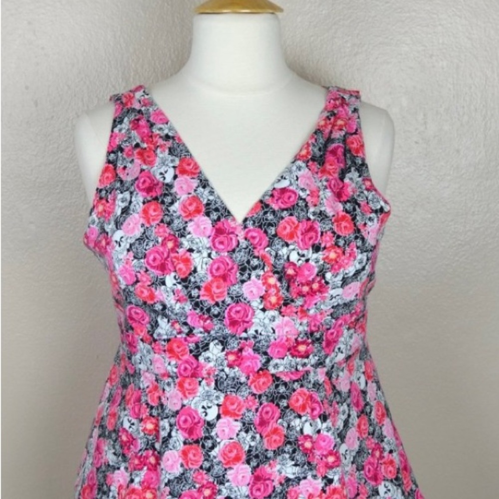 Torrid Peplum Skull And Rose Sleeveless Top
